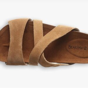 BearPaw Tan Suede Bonnie Sandals